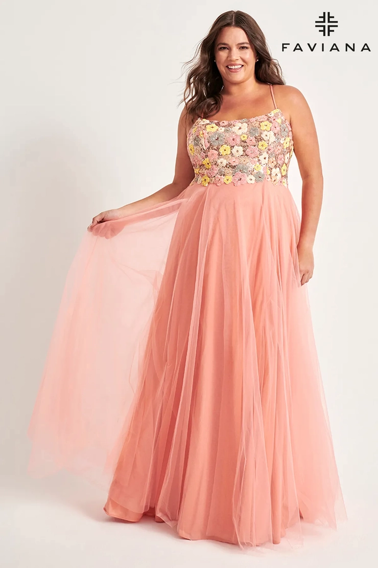 Faviana Plus Size Style #9557 #1 frontface vertical picture