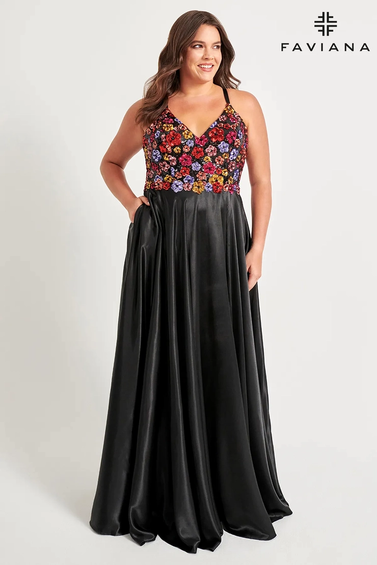 Faviana Plus Size Style #9558 #1 frontface vertical picture