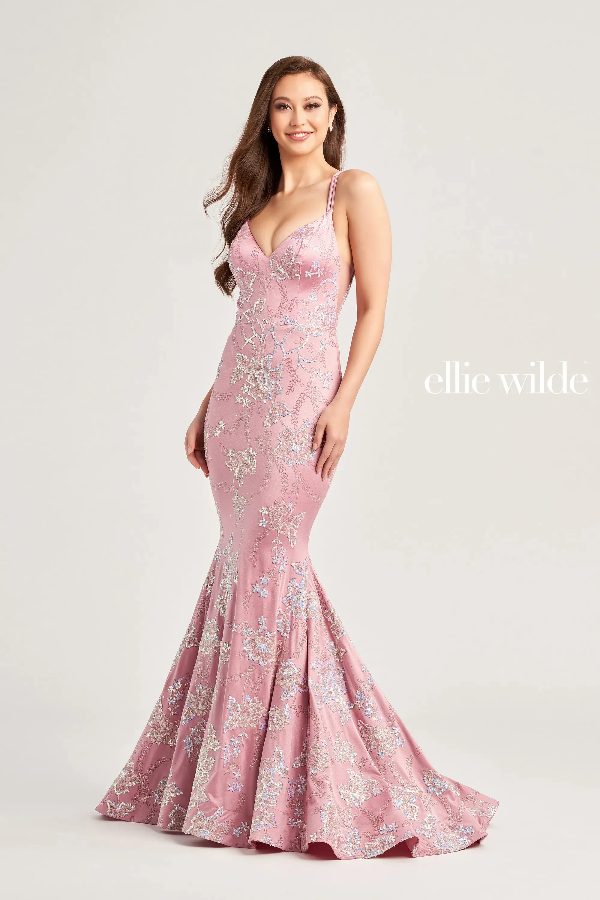 ellie wilde long lace mermaid prom dress ew35005 yellow lace mermaid prom dress Ellie Wilde Long Lace Mermaid Prom Dress EW35005 Light Yellow / 00
