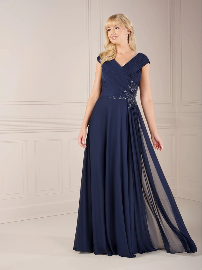 Christina Wu Elegance - 17771 Cordial Lace 3/4 Length Sleeve  Gown main image 0