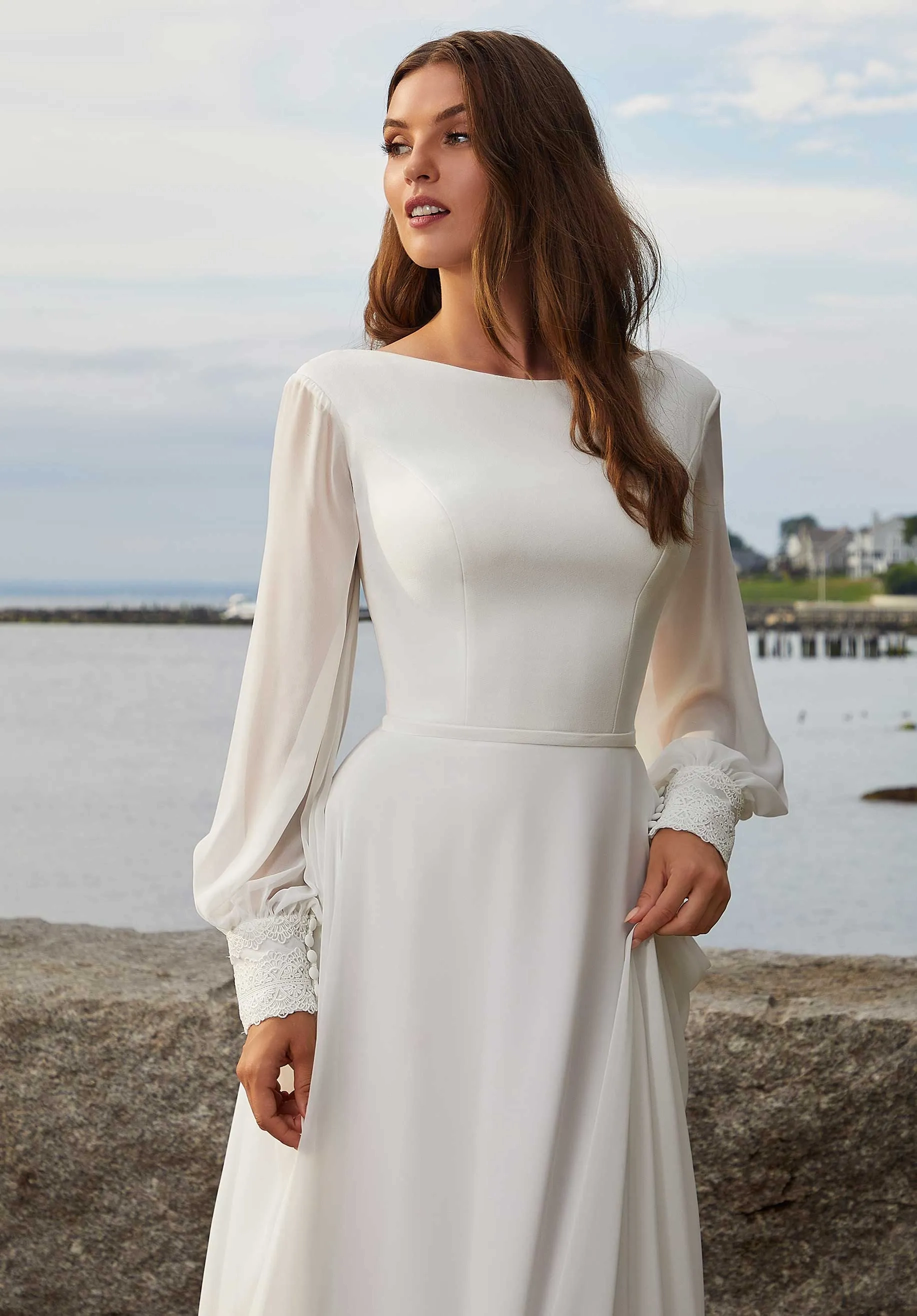 white christmas dresses Ruched Sleeves Bodycon Dress main image 0