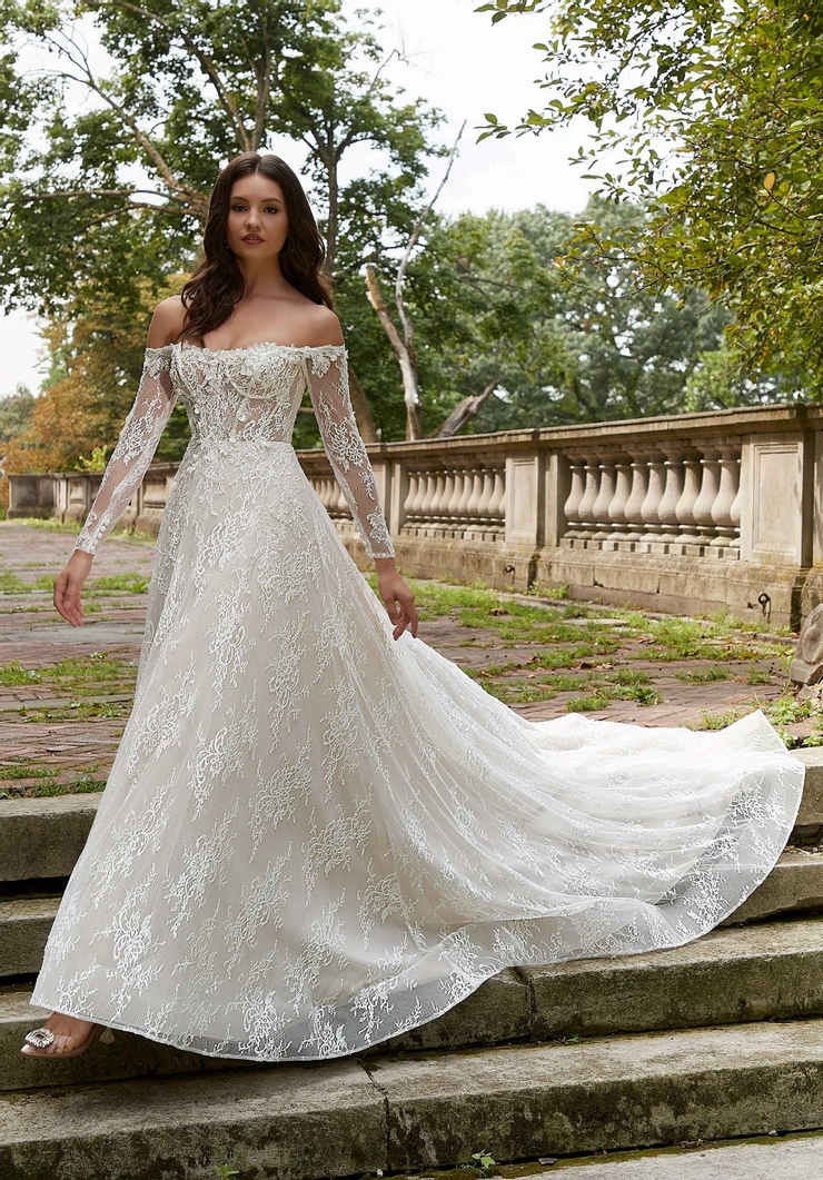 blu by morilee petal wedding dress | Eva's Bridals International - Paloma black swimwuit lace dress kim kardashian Color:Ballet informal bridal gown or