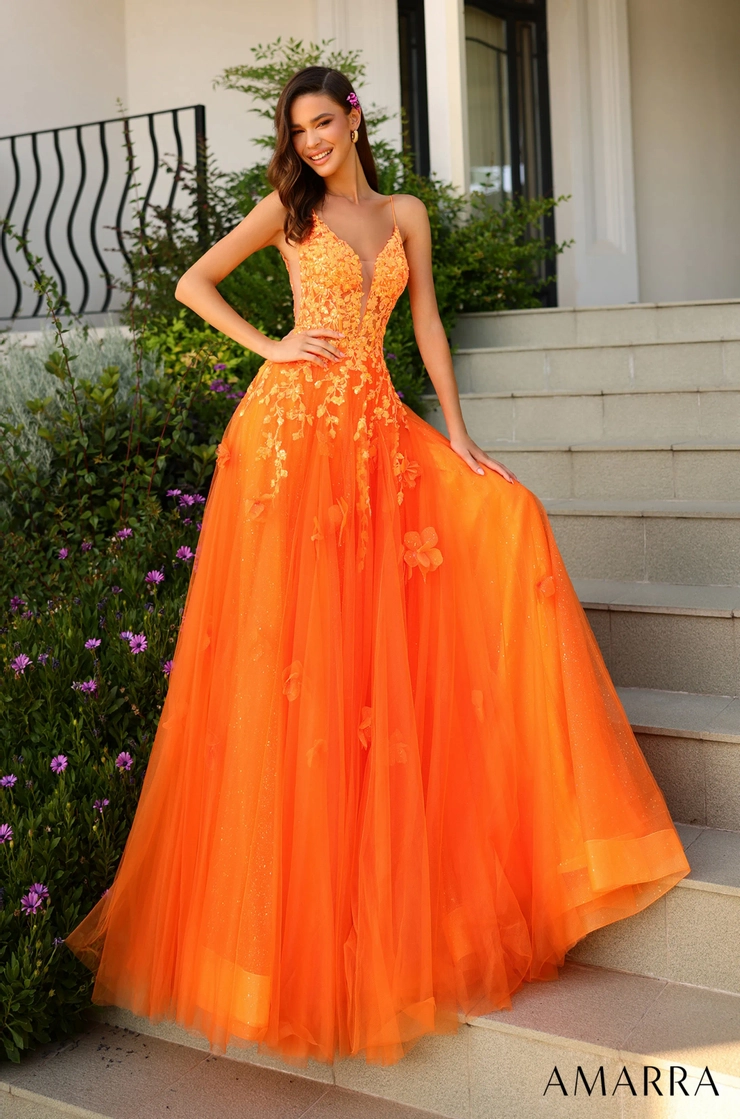 strapless open back dress AMARRA Style 88216 Rhinestone Work Fitted Prom Dress – Pretty Moment main image 0