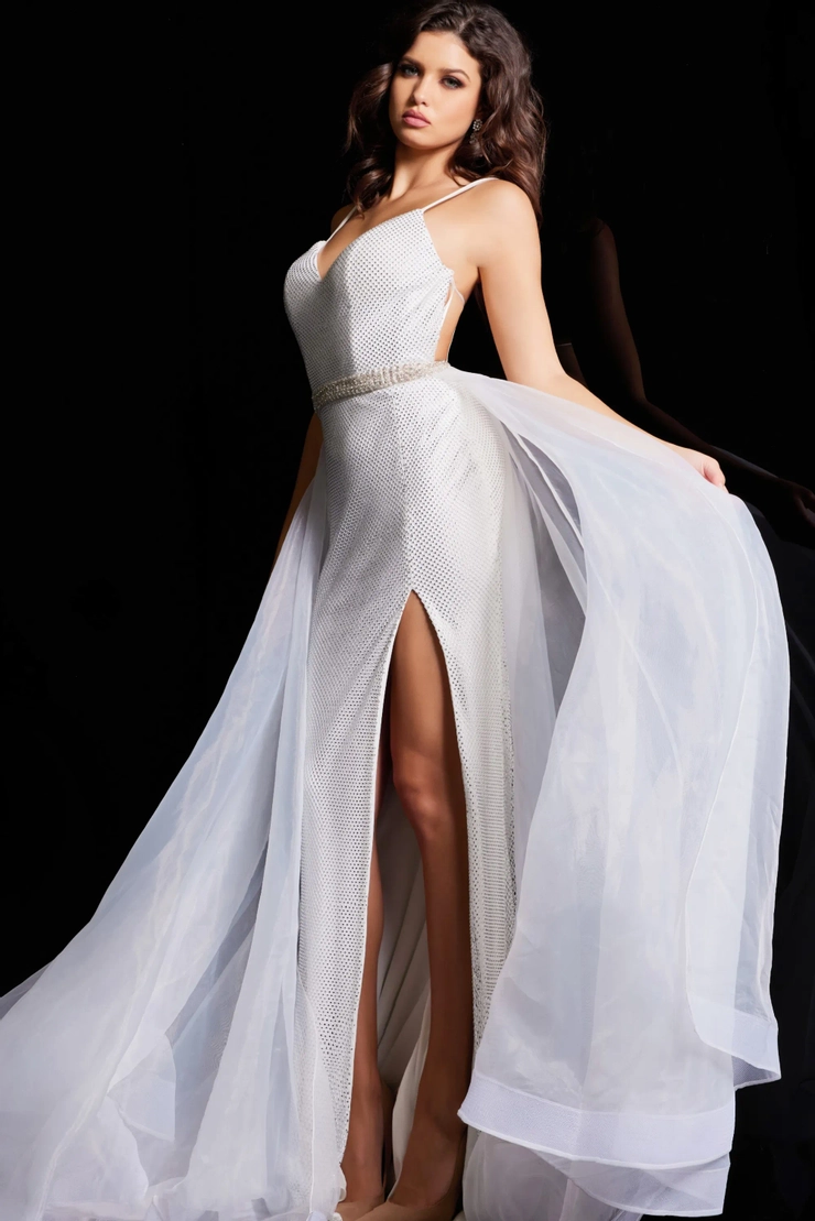 Jovani Style #25990 #3 Off White frontface vertical picture