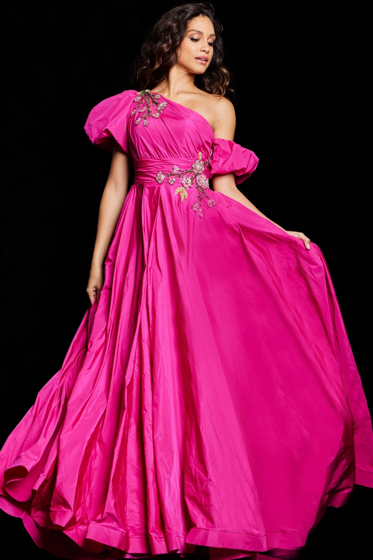 Jovani Style #36872 #6 Fuchsia frontface vertical picture