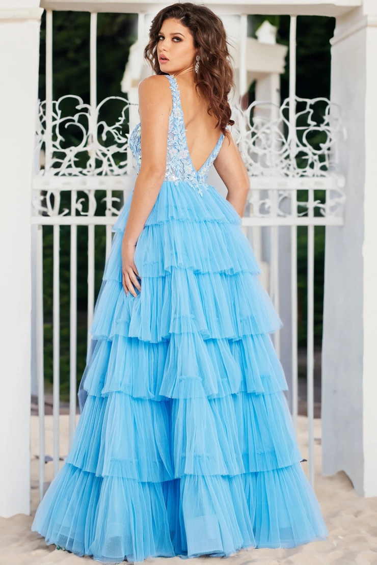 Jovani Style #37632 #1 default Dark Blue backface vertical picture