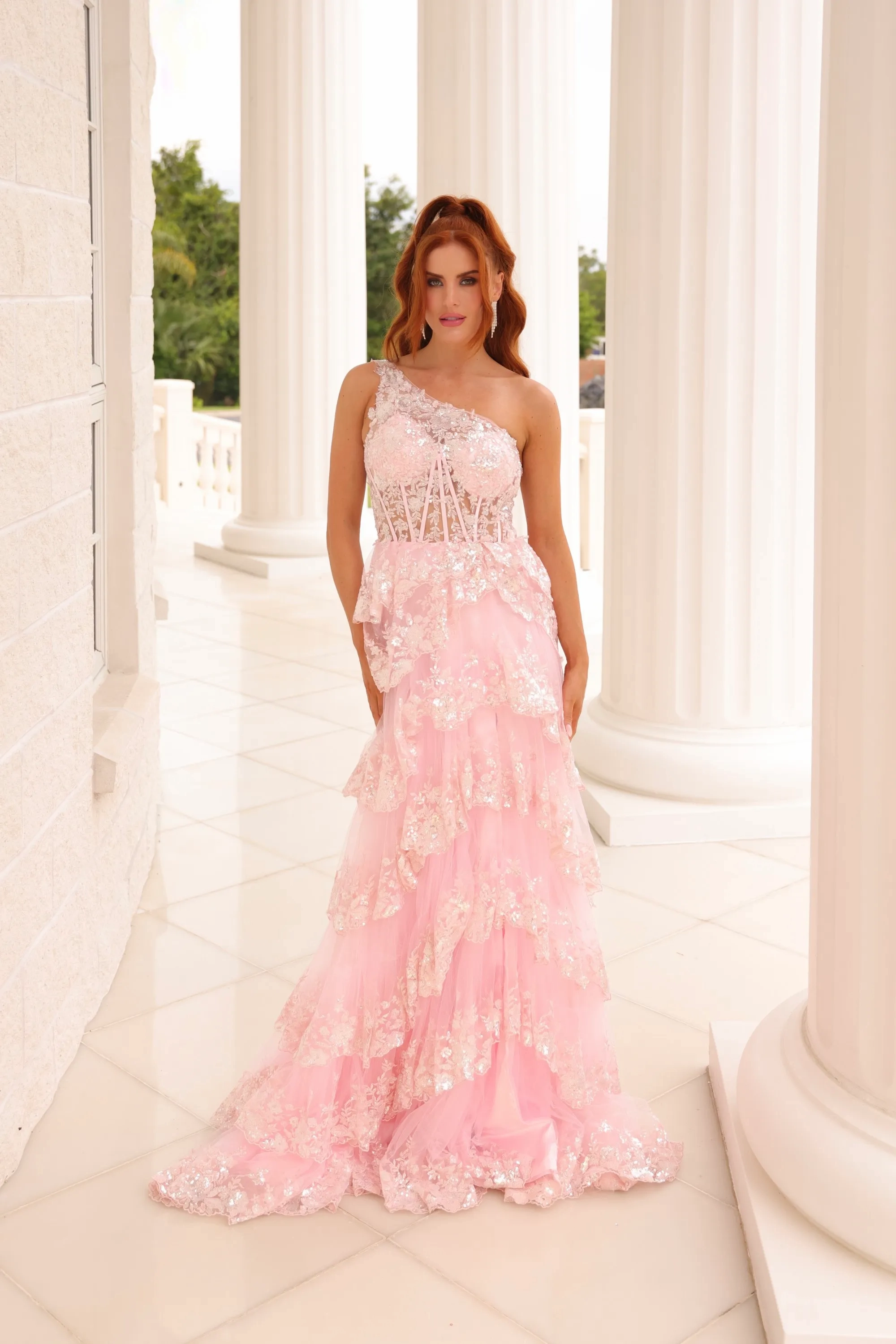 andmary Sophia frill set dress AM1320