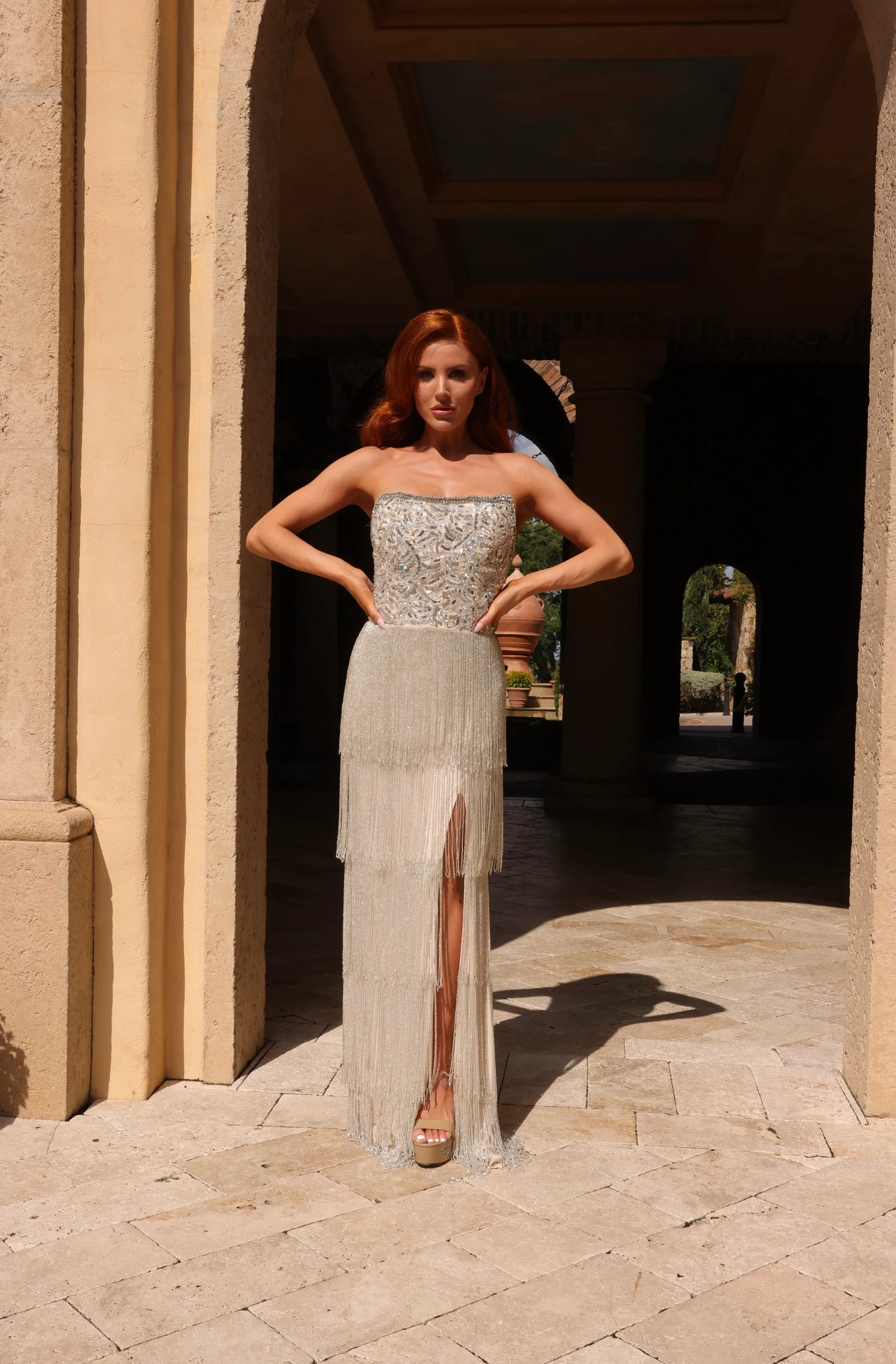 strapless open back dress Ava Presley 40115 Dress | Ava Presley Dresses main image 1