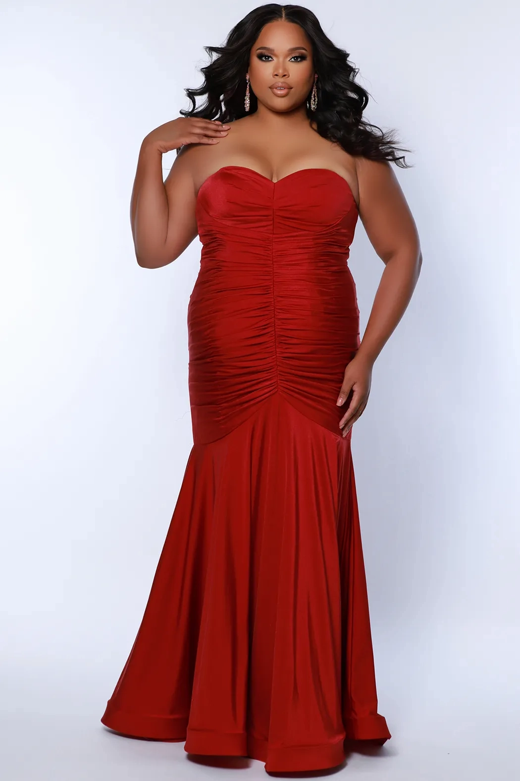 chinese dress ladies Plus Size Mermaid Off The Shoulder Dresses main image 0