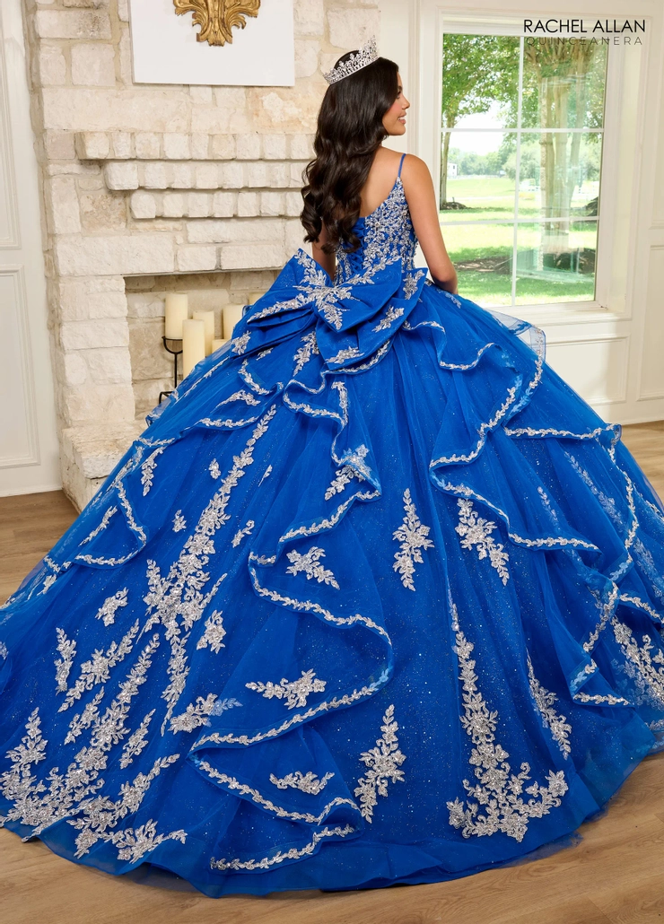 Carmina by Rachel Allan Style #RQ1137 #1 Royal/Silver backface vertical picture