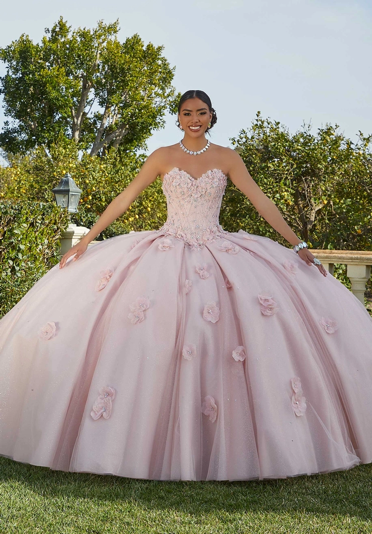 まこ！DeuxiemeClasse★dignityスリーブレスプルオーバー Mori Lee 60206 Sheer Bodice Bolero Jacket Quinceanera Dress