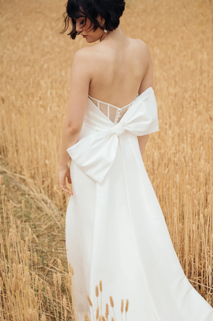 Jenny Yoo Lola with Bow 22324B #12 backface vertical cropped picture