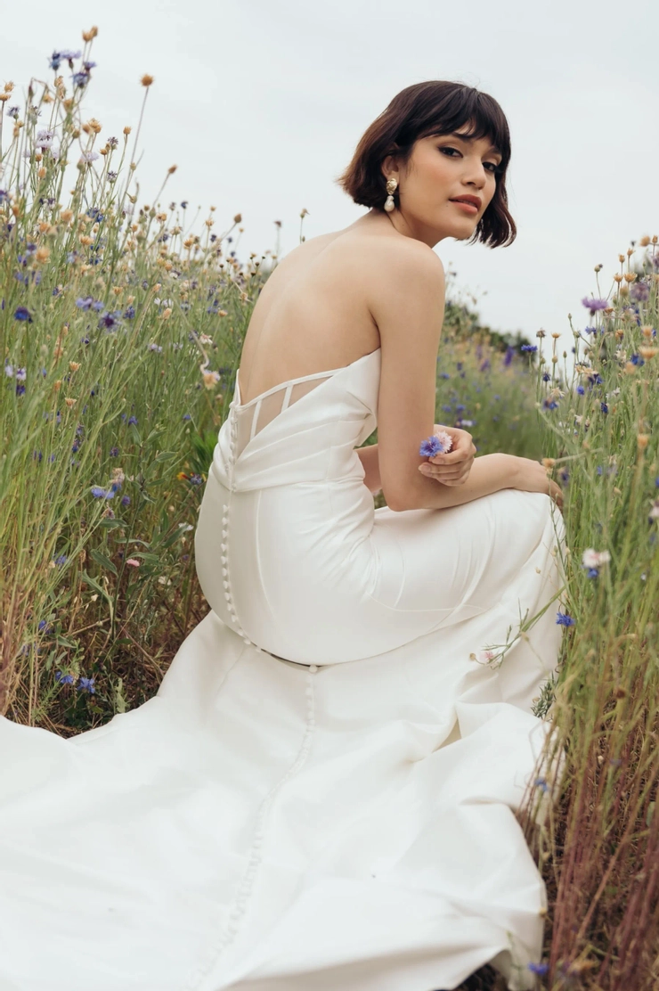 Jenny Yoo Lola without Bow 22324N #8 backface vertical cropped picture