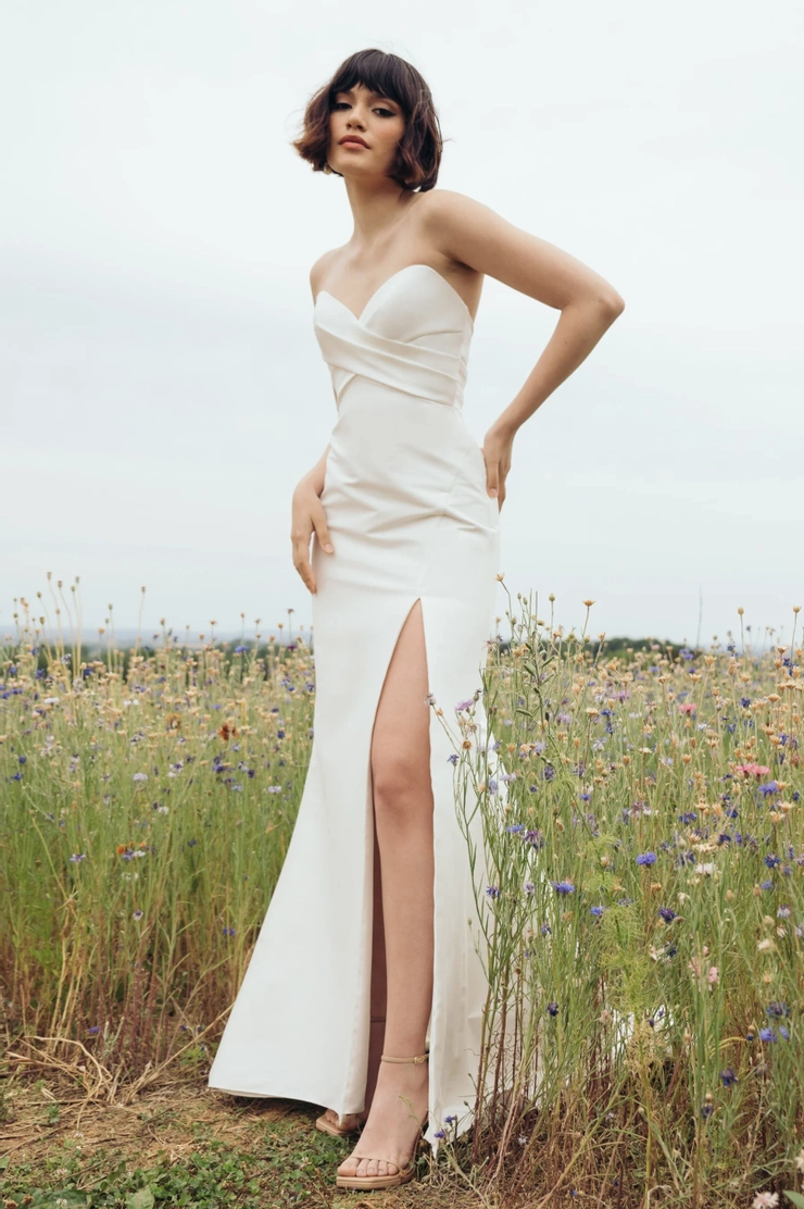 Jenny Yoo Lola without Bow 22324N #1 frontface vertical picture