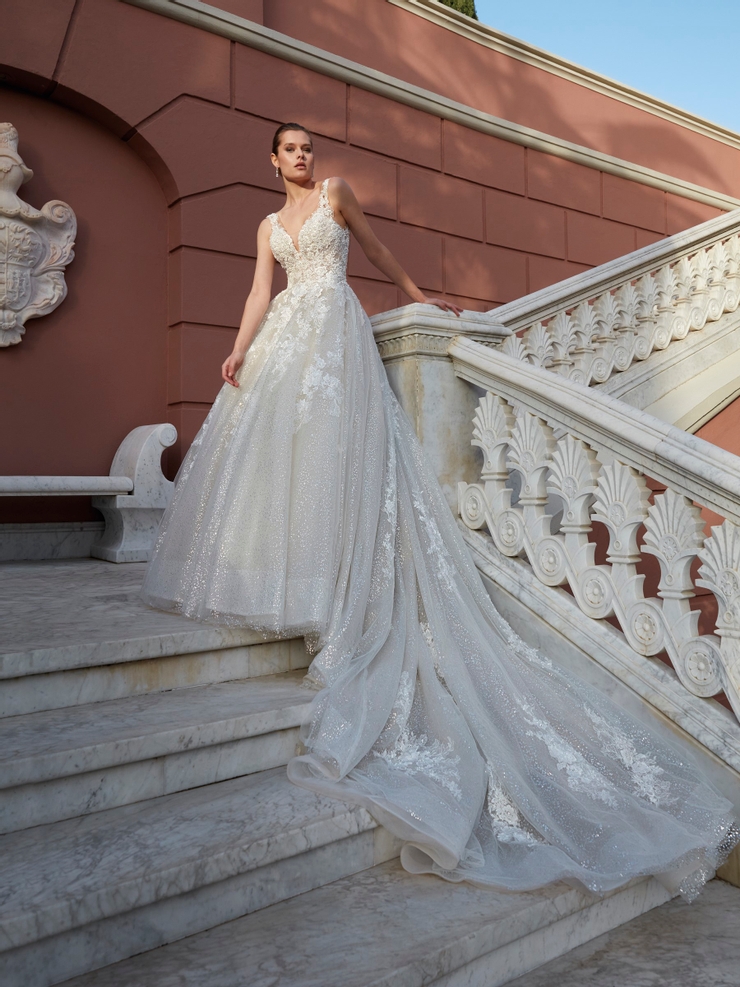demetrios bridal dresses Demetrios Illusions 3170 Satin Organza Wedding Dress – Instant Filters 2 main image 1