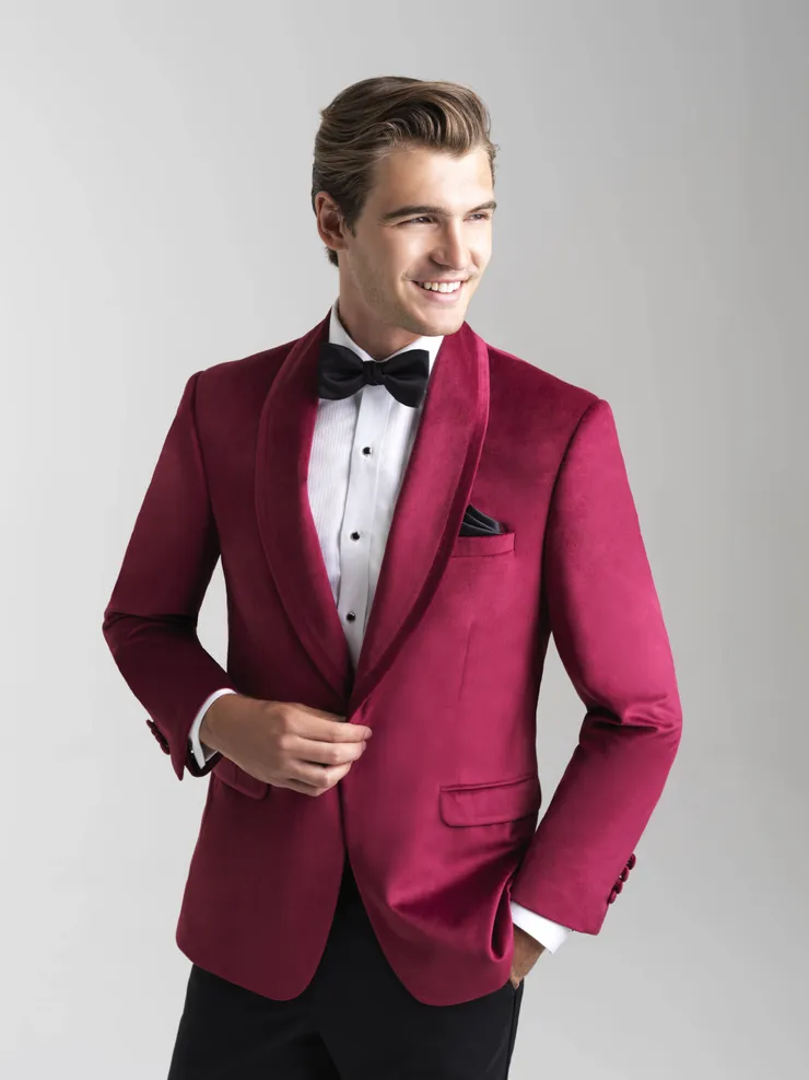 Allure Men Ruby Red Velvet #2 frontface vertical cropped picture