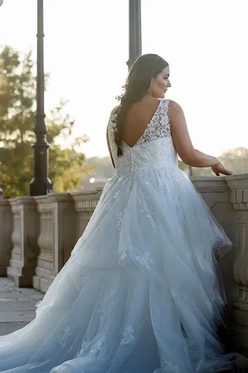 Essense of Australia Plus Size - D3892 | White Closet Bridal