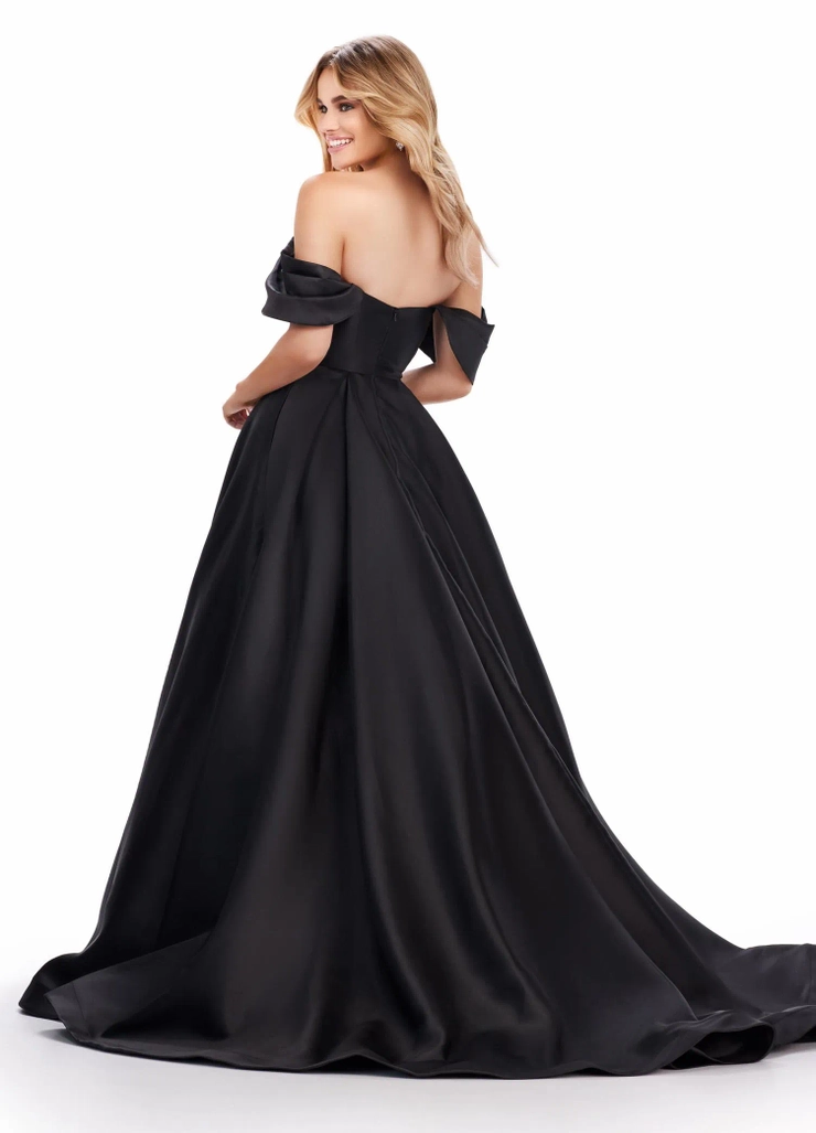 Ashley Lauren Style #11544 Off Shoulder Mikado Ball Gown #1 default backface vertical picture