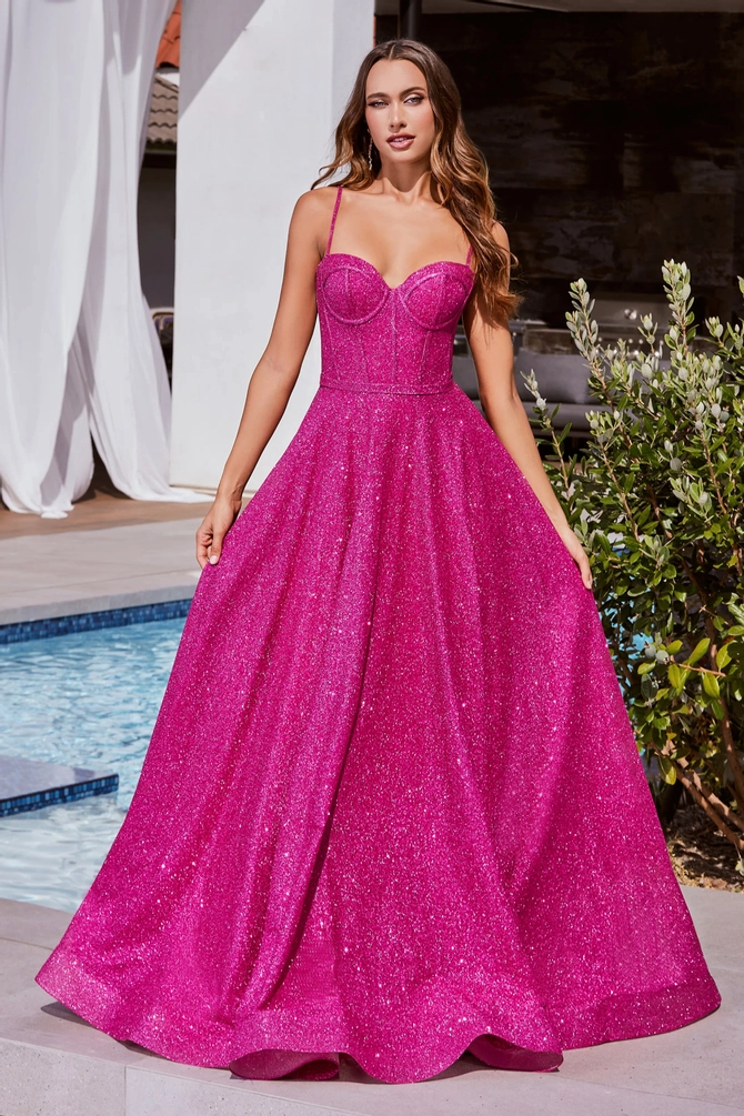 Cinderella Divine CDS483 - Glitter with Boned Bodice Ballgown