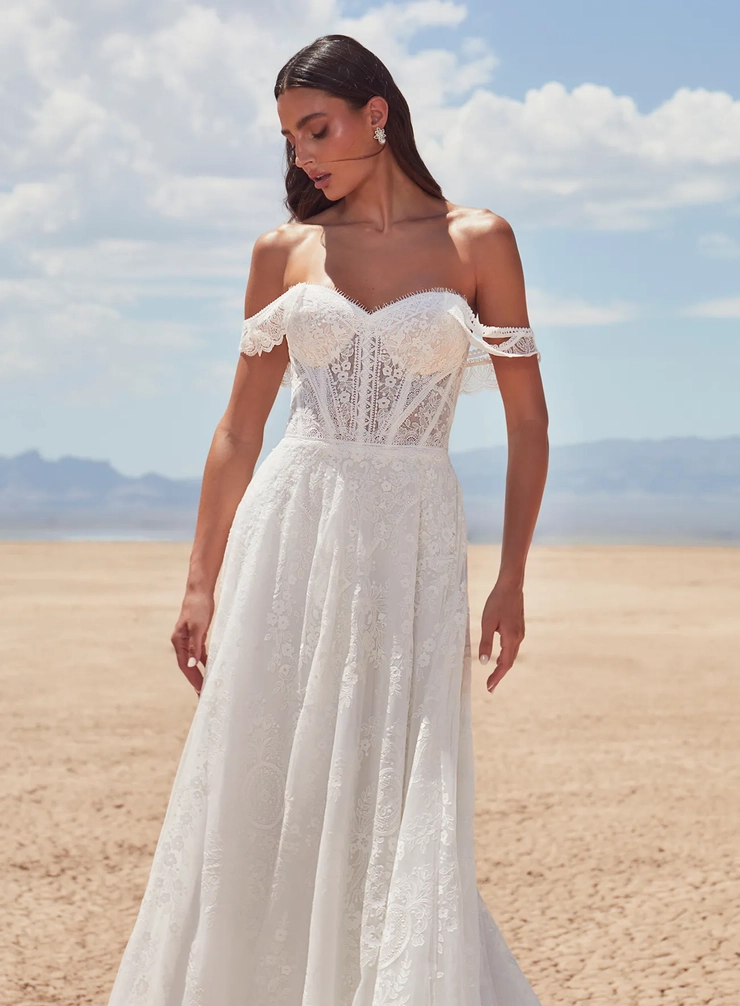 La Perle by Calla Blanche Style #LP2418 #4 frontface vertical cropped picture