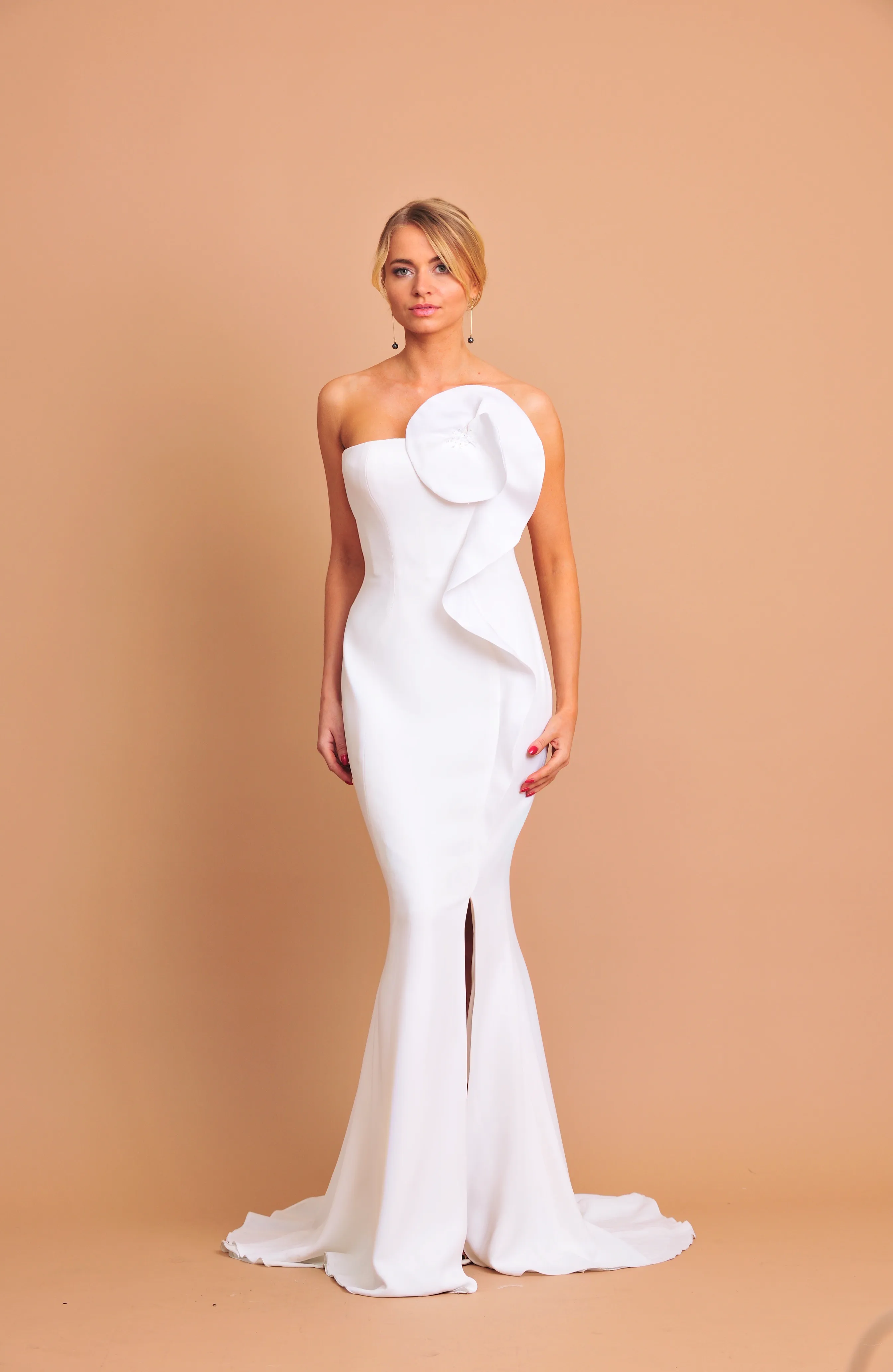 formal dresses los angeles ca Wholesale Formal Dress High Slit Sequin Strapless Gown By LA2140 – LA  Merchandise, Inc main image 1