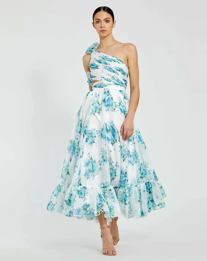 Mac Duggal*上品な華やかさ*フェミニン*フリル*シフォンドレス Mac Duggal | Signature Dresses - 68655 | Signature Dresses