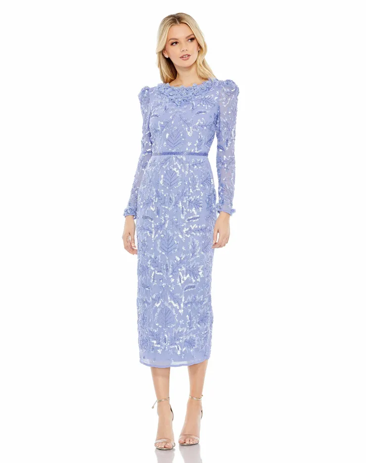 ★セール♪★MAC DUGGAL バタフライスリーブフローラルガウン★ 79325a.jpg