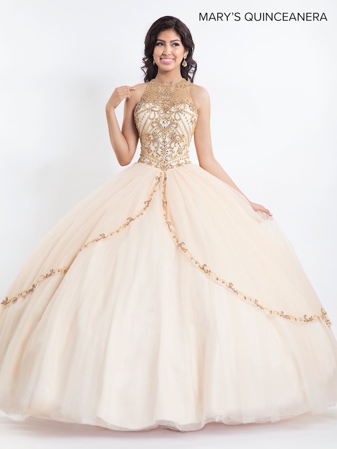 sachin and babi light blue dress Mary's Bridal - MQ2021