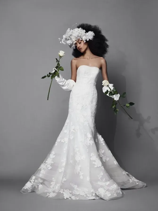 WHITE by VERA WANG ワンショルダードレス ドレープ シフォン WHITE by