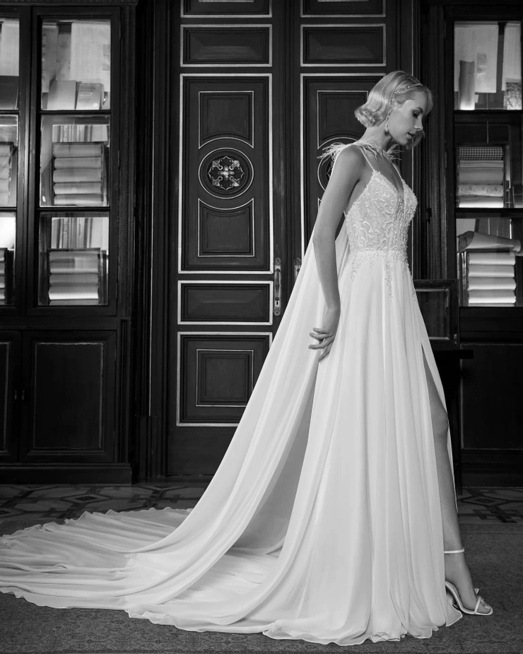gatsby style bridesmaid dress Hailey 1920s Maxi Beaded Wedding Dress in Blush 1X / Pink