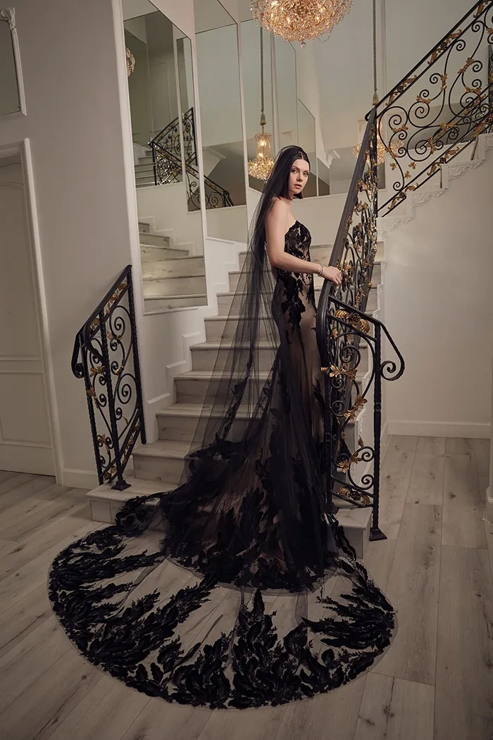 新品未使用　AMER IMANY WAY TULLE VEIL DRESS Cathedral Length Classic Tulle Veil | Lace & Liberty