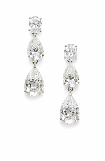 Nadri Style #CHLOE PEAR DROP EARRINGS #1 thumbnail