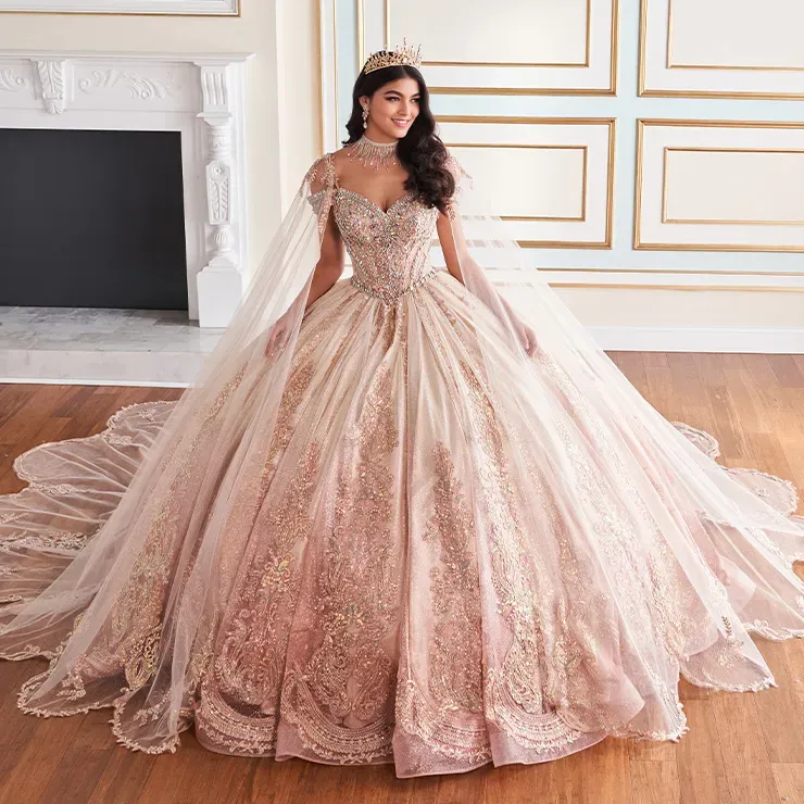 Princesa by Ariana Vara Style #PR30173CAPE #1 frontface vertical picture