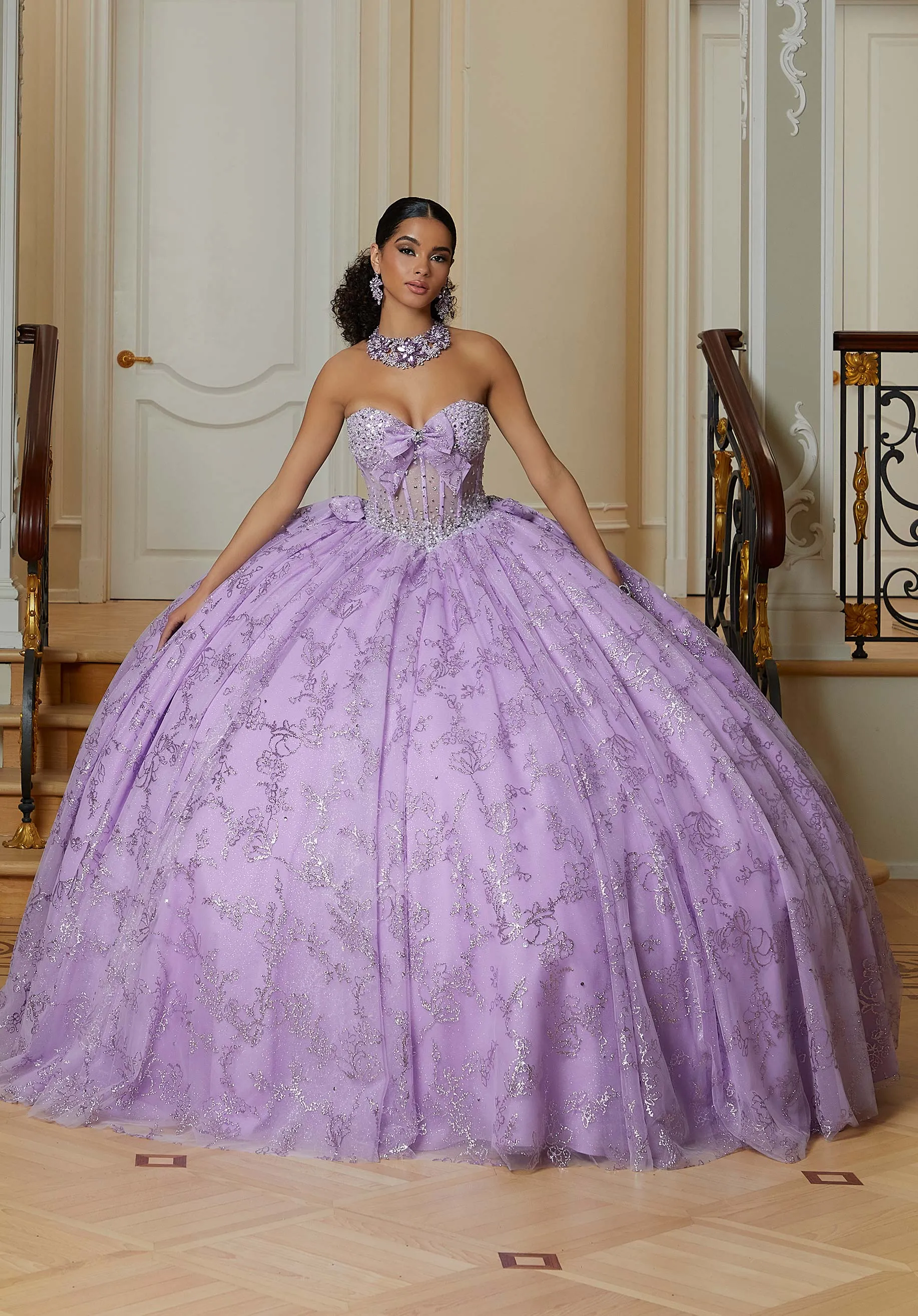 white christmas dresses Ruffled Quinceanera Dress by Ragazza EV82-682 7 / Black/Bronze main image 0