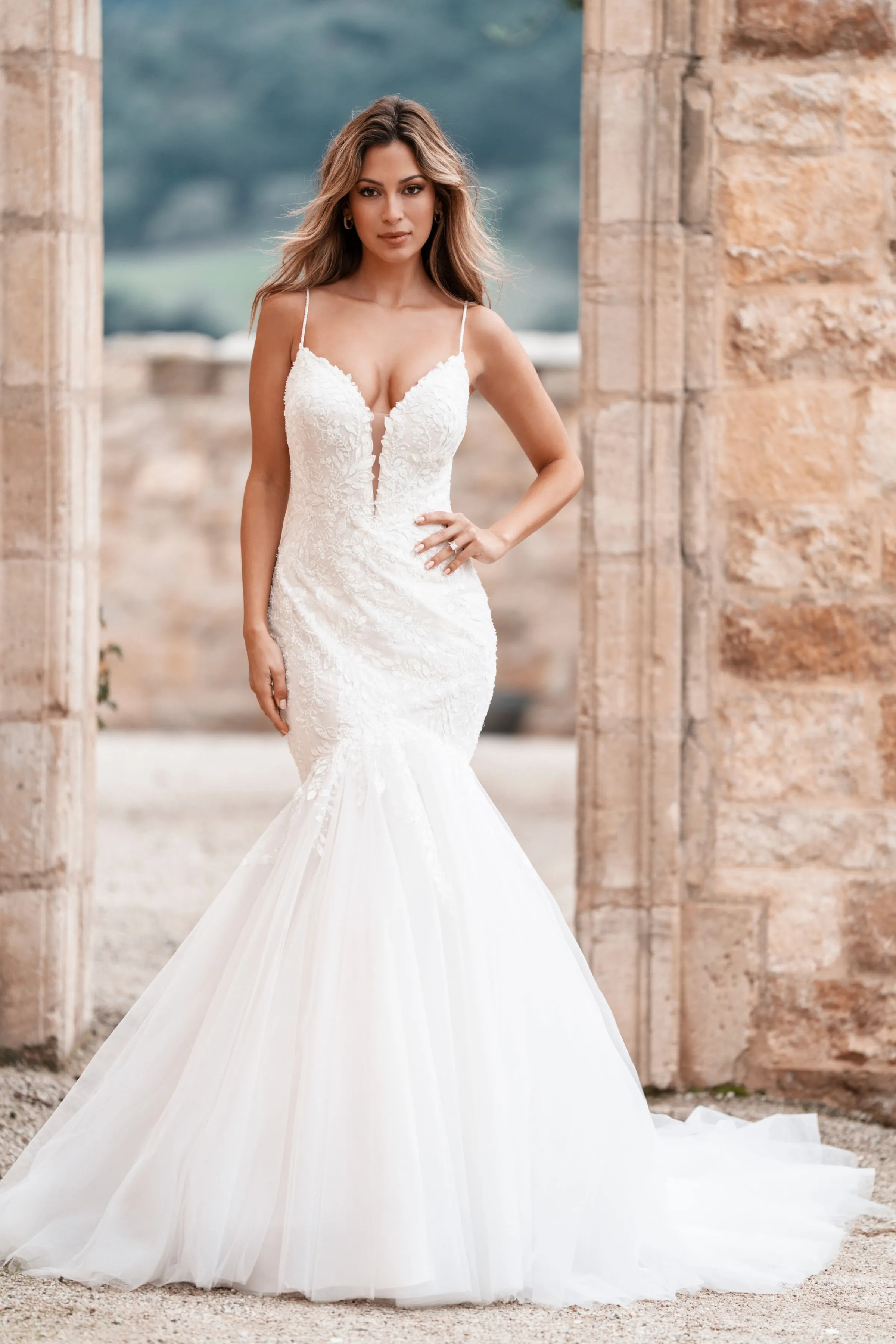 fitted lace wedding dress Madison James by Allure Bridals MJ08 main image 0