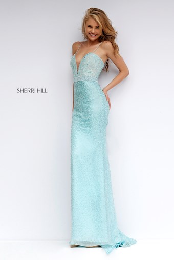 Sherri Hill 11260 #3 Aqua vertical thumbnail