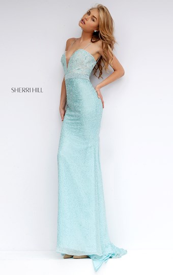 Sherri Hill 11260 #0 default Aqua frontface vertical thumbnail