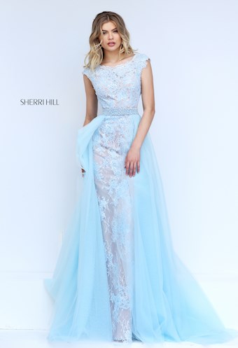 Sherri Hill 11288 #0 default Light Blue/Nude frontface vertical thumbnail
