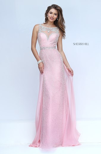 Sherri Hill 11289 #2 Blush/Silver vertical thumbnail