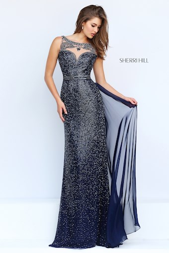 Sherri Hill 11289 #0 default Nude/Silver frontface vertical thumbnail