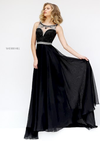 Sherri Hill 11320 #10 Black/Silver vertical thumbnail