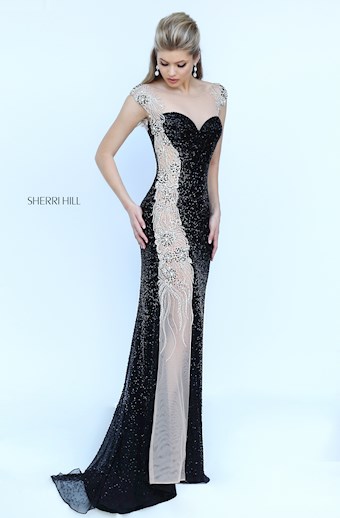 Sherri Hill 11321 #0 default Black frontface vertical thumbnail