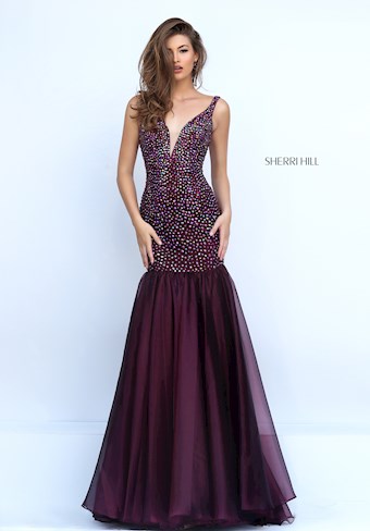 Sherri Hill 11324 #0 default Purple frontface vertical thumbnail