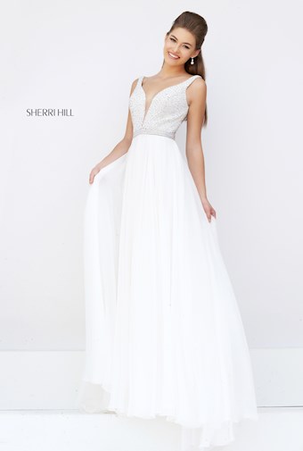 Sherri Hill 11327 #1 Ivory vertical thumbnail