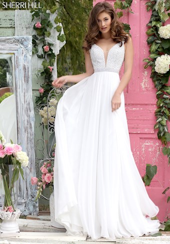 Sherri Hill 11327 #6 Ivory vertical thumbnail