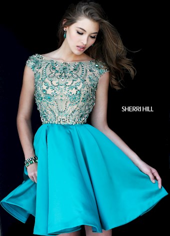 Sherri Hill 32273 #9 Turquoise vertical thumbnail