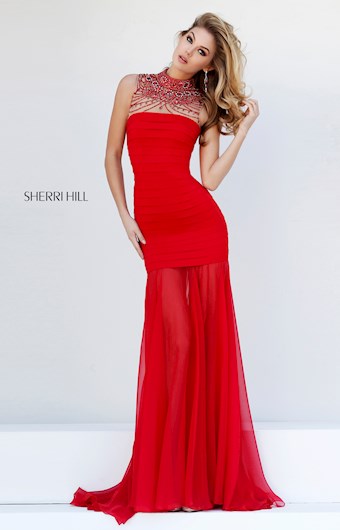 Sherri Hill 32293 #1 Red vertical thumbnail