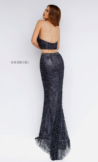 Sherri Hill 32302 #1 Gunmetal vertical thumbnail