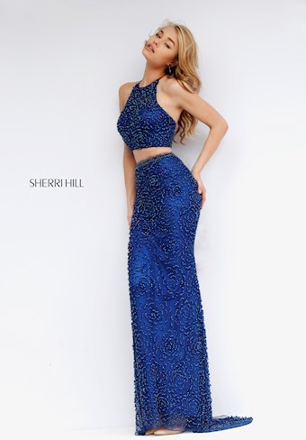 Sherri Hill 32302 #0 default Navy frontface vertical thumbnail