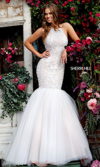 Sherri Hill 32316 #0 default Ivory/Nude frontface vertical thumbnail